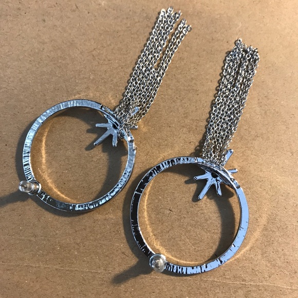 Silver Tone Earrings - Picture 2 of 3